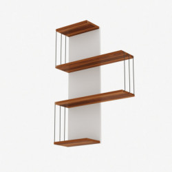 Estante de pared chambel pino blanco Practica Hogar