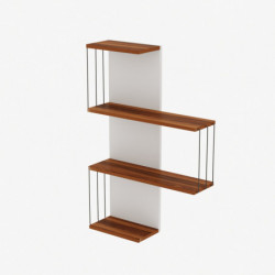 Estante de pared chambel pino blanco Practica Hogar