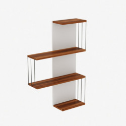 Estante de pared chambel pino blanco Practica Hogar