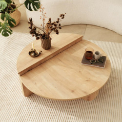 Mesa de centro Podium roble zafiro Practica Hogar