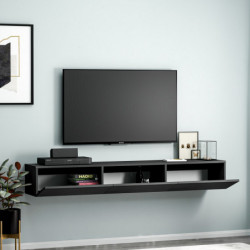 Mueble TV Terra Negro Practica Hogar