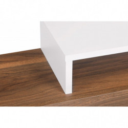 Mueble TV con estante Nirvana teca blanco Practica Hogar