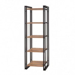 Librería Cosmo Penta pino atlántico negro Practica Hogar