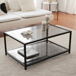 Mesa de centro Astro S400F humo negro Practica Hogar