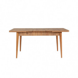 Set mesa comedor extensible y sillas (4 piezas) Vina 1053 pino atlántico antracita Practica Hogar