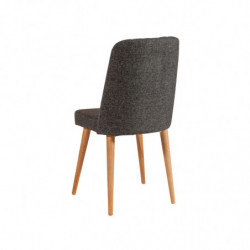 Set mesa comedor extensible y sillas (4 piezas) Vina 1053 pino atlántico antracita Practica Hogar