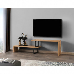 Mueble TV Ovit pino negro Practica Hogar