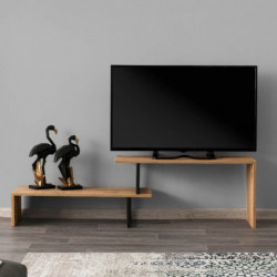 Mueble TV Ovit pino negro Practica Hogar