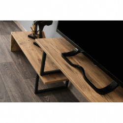 Mueble TV Ovit pino negro Practica Hogar