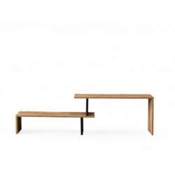 Mueble TV Ovit pino negro Practica Hogar