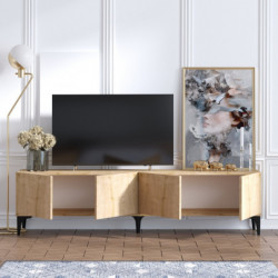 Mueble TV Nora roble zafiro Practica Hogar