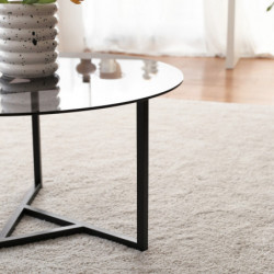 Mesa de centro Trio S402F humo negro Practica Hogar