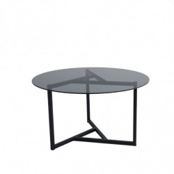 Mesa de centro Trio S402F humo negro Practica Hogar