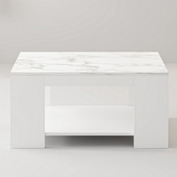 Mesa de centro Lina Mármol blanco Practica Hogar
