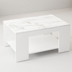 Mesa de centro Lina Mármol blanco Practica Hogar