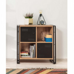 Librería Cosmo Soft pino atlántico negro Practica Hogar