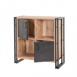 Librería Cosmo Soft pino atlántico negro Practica Hogar