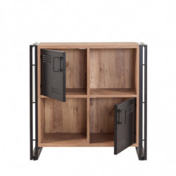Librería Cosmo Soft pino atlántico negro Practica Hogar