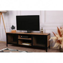 Mueble TV Zeno pino negro Practica Hogar