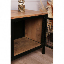 Mueble TV Zeno pino negro Practica Hogar