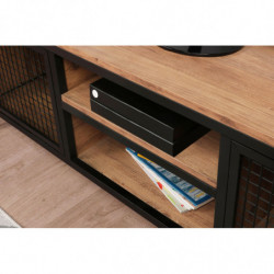 Mueble TV Zeno pino negro Practica Hogar