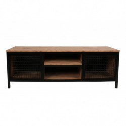 Mueble TV Zeno pino negro Practica Hogar