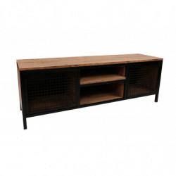Mueble TV Zeno pino negro Practica Hogar