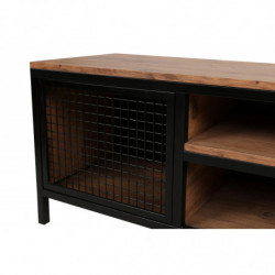 Mueble TV Zeno pino negro Practica Hogar