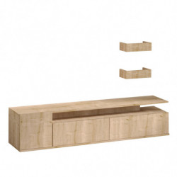 Mueble TV con estante Alika roble Practica Hogar