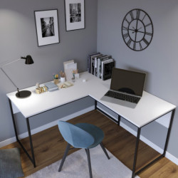Escritorio de estudio Massası L192 blanco Practica Hogar