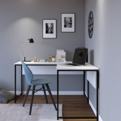 Escritorio de estudio Massası L192 blanco Practica Hogar