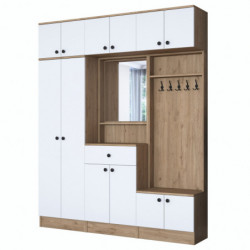 Recibidor EA104-2421 blanco nogal Practica Hogar
