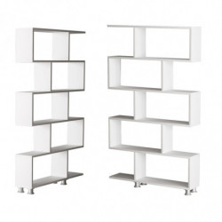 Librería Nilüfer blanco Practica Hogar