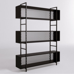 Estantería Duvar L1159 negro Practica Hogar
