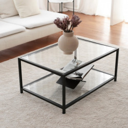 Mesa de centro Astro S400 humo negro Practica Hogar