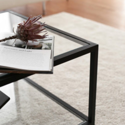Mesa de centro Astro S400 humo negro Practica Hogar