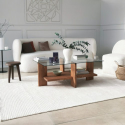 Mesa de centro Babylon madera natural Practica Hogar