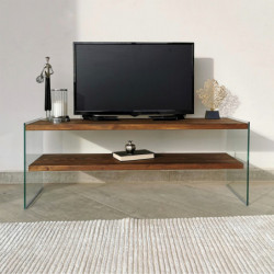 Mueble TV TV103 nogal Practica Hogar