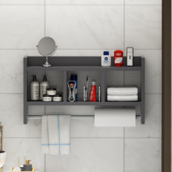 Estante de pared Asya Antracita Practica Hogar