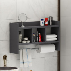 Estante de pared Asya Antracita Practica Hogar