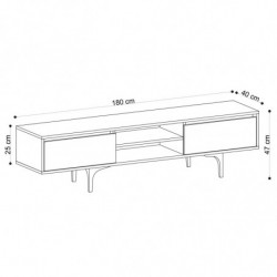 Mueble TV Artemis roble Practica Hogar