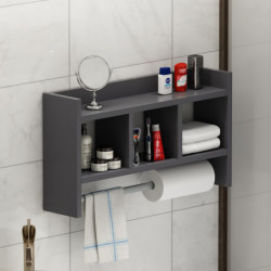 Estante de pared Asya Antracita Practica Hogar