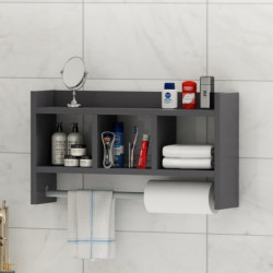 Estante de pared Asya Antracita Practica Hogar