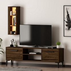 Mueble TV Bien Nogal Practica Hogar