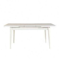 Set mesa comedor extensible y sillas (5 piezas) Vina azul oscuro blanco Practica Hogar