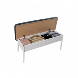 Set mesa comedor extensible y sillas (5 piezas) Vina azul oscuro blanco Practica Hogar