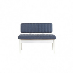 Set mesa comedor extensible y sillas (5 piezas) Vina azul oscuro blanco Practica Hogar
