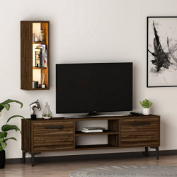 Mueble TV Bien Nogal Practica Hogar