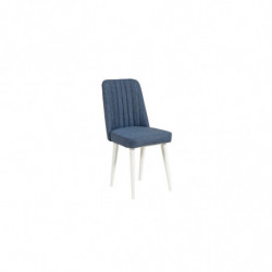 Set mesa comedor extensible y sillas (5 piezas) Vina azul oscuro blanco Practica Hogar