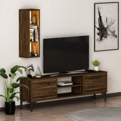 Mueble TV Bien Nogal Practica Hogar
